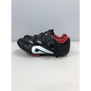 Peloton Cycling Shoes Womens Size 40 9.5 Black Red Spin Indoor Bike Cleats